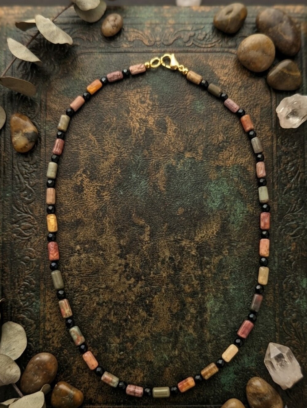Picasso Jasper/Onyx Necklace
